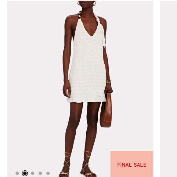 NWT Savannah Morrow Revolve Woodie Backless Beaded Halter Mini Dress - Picture 4 of 9